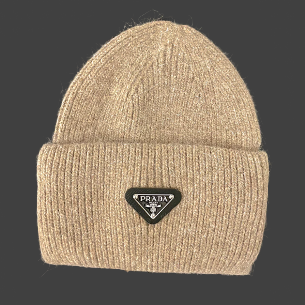 Designer Inspired Prada Knit Beanie