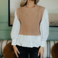 Taupe Sweater Blouse