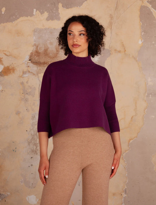 Aja Sweater Plum Wine