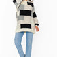 Ember Tunic Sweater - Grey Patchwork Knit