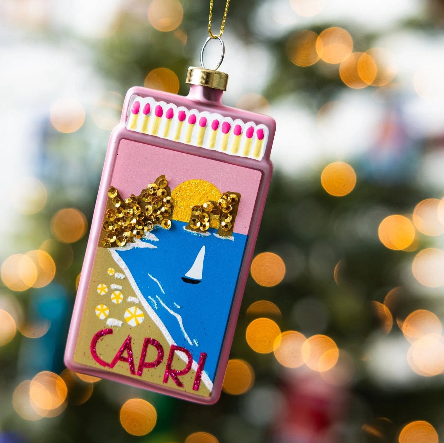 Capri Matchbook Ornament