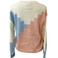 Cream/Blue/Pink Pixel Sweater
