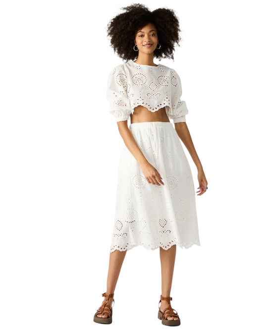 White Eyelet Blouse