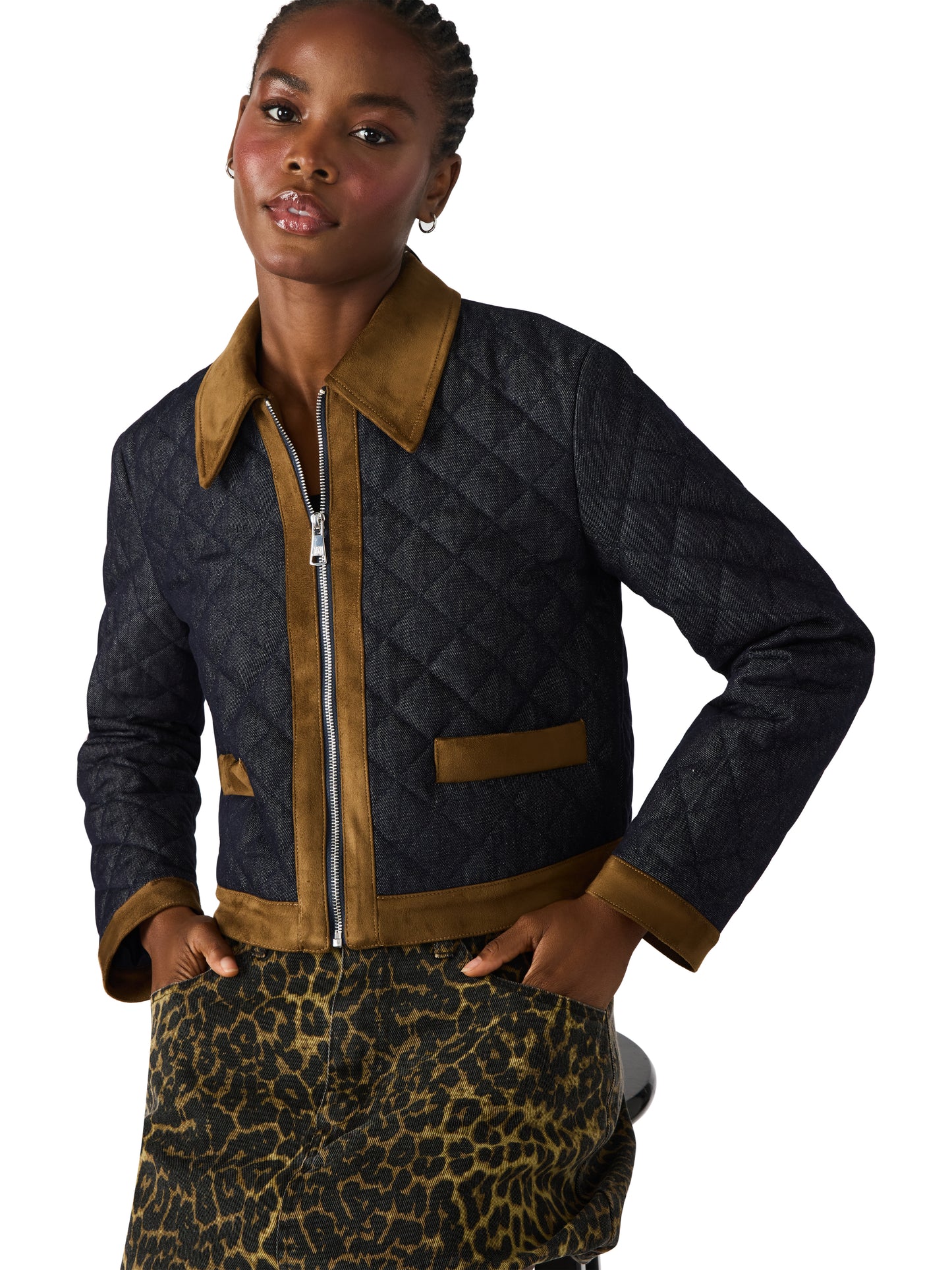 Quilted Indigo Jacket