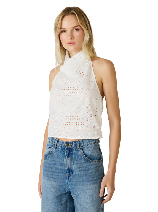 Halter Eyelet Top