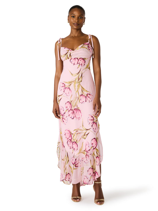 Pink Floral Maxi