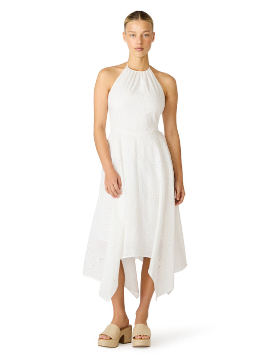 Eyelet Halter Dress
