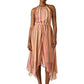 Striped Halter Maxi Dress