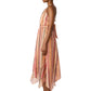 Striped Halter Maxi Dress