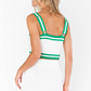 Below Deck Green Stripe Tank