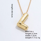 Gold Bubble Initial Necklace