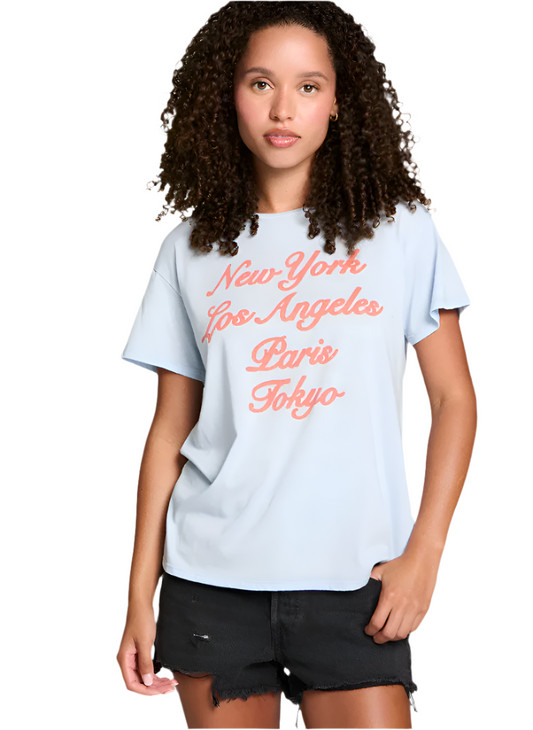 Baby Blue Destination Tee