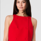 Twill Double Breasted Crop Vest