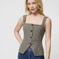 Houndstooth Wool Top