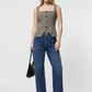 Houndstooth Wool Top