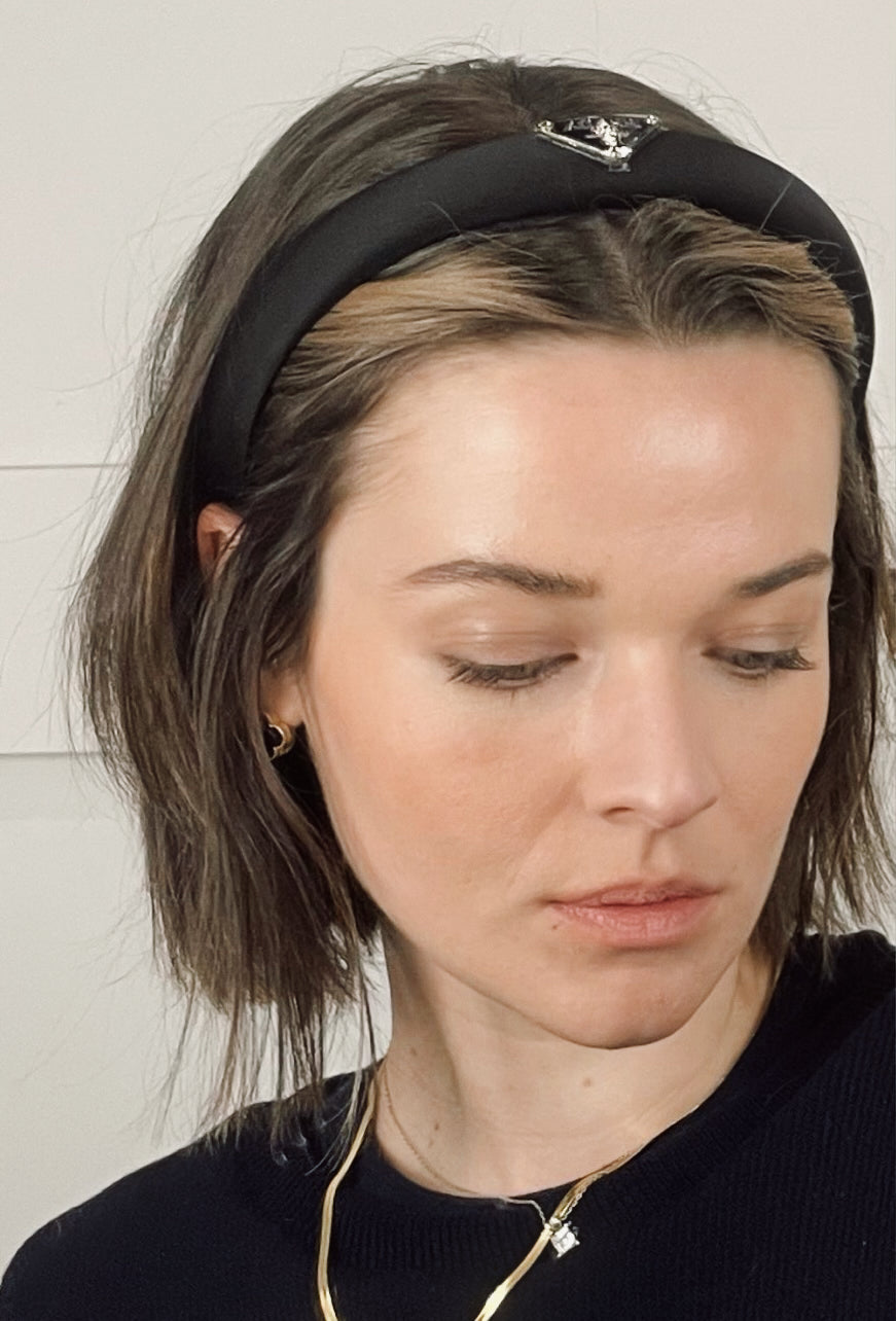Designer Inspired thin Prada headband