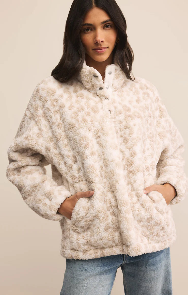 Sherpa Leopard Jacket