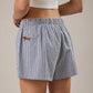 MID-RISE EMBROIDERED SHORTS
