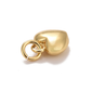 Gold Puff Heart Charm