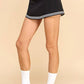 Motion Knit Skirt with Contrasting Stripes