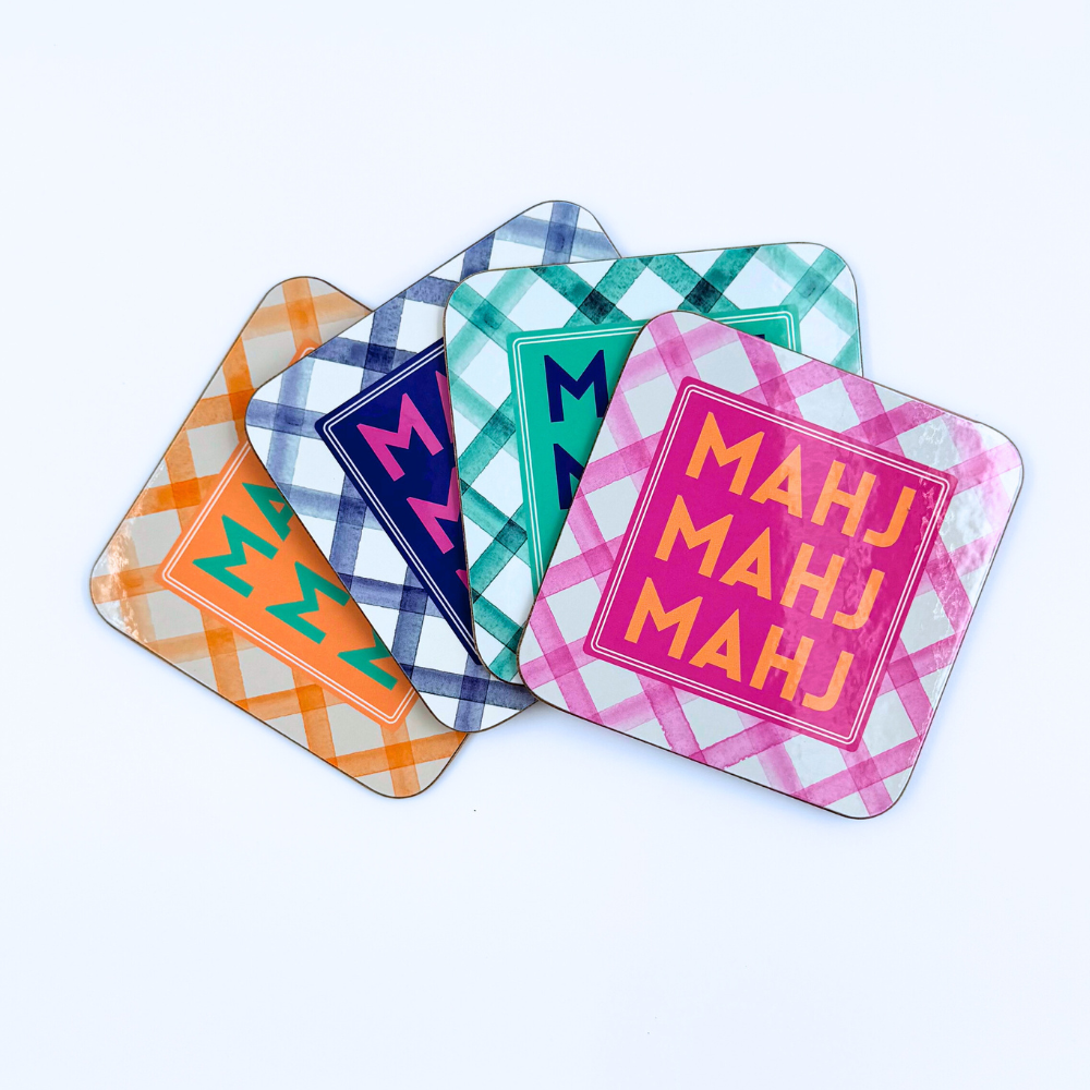 Mahjong Coasters, 4 Set