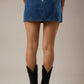 LOW WAIST DENIM SKIRT