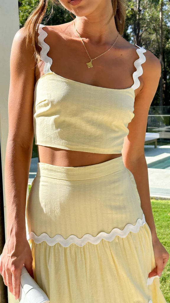 Ric Rac Strap Tiered Skirt Set