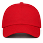 Premium Cotton Baseball Cap Dad Hat Men Women Deep Crown: Red