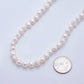 18K Gold Filled 8mm Genuine Bridal Freshwater Pearl Necklace 16.7 Inches + Extender