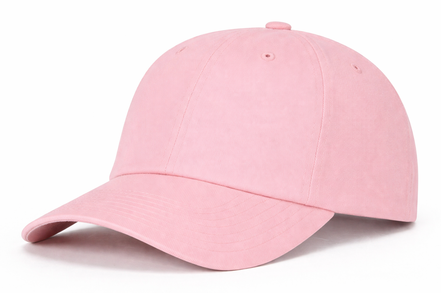 Premium Cotton Baseball Cap Dad Hat Men Women Deep Crown: Pink