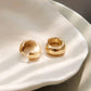 Blandine 18K Non-Tarnish Small Classic Hoop Earring: Yellow Gold