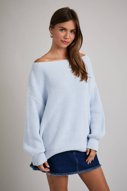 FUNNEL NECK SWEATER