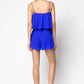 Capri Blue Strappy Short Pleated Romper