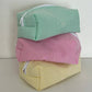 Blue Striped Cosmetic Bag