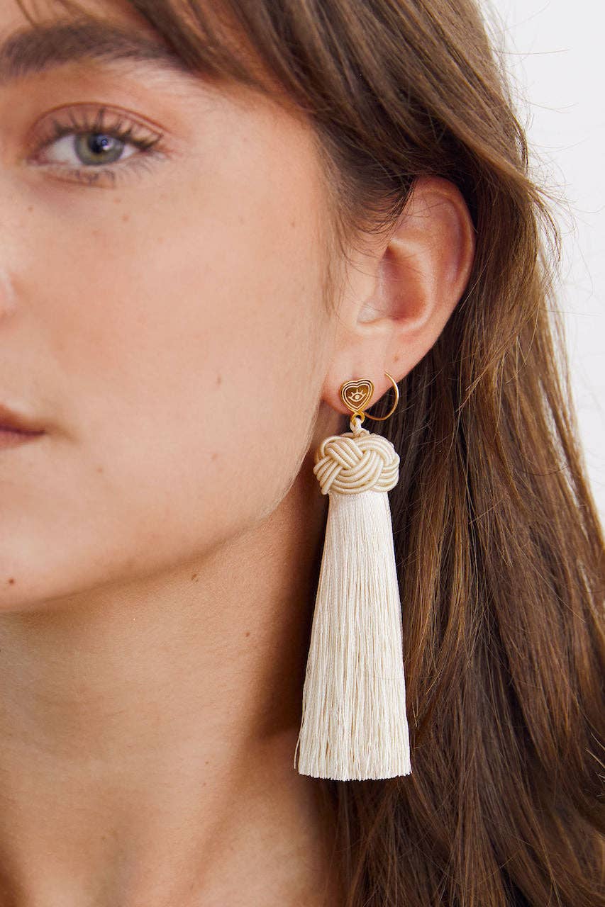 Major Topknots Bone Earrings