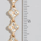 Pave Clover Chain Dangle Earrings
