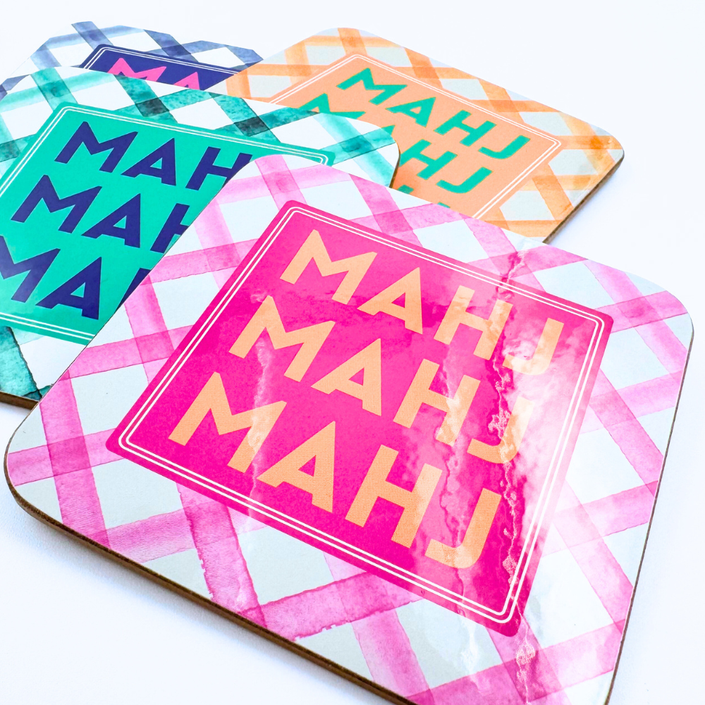 Mahjong Coasters, 4 Set