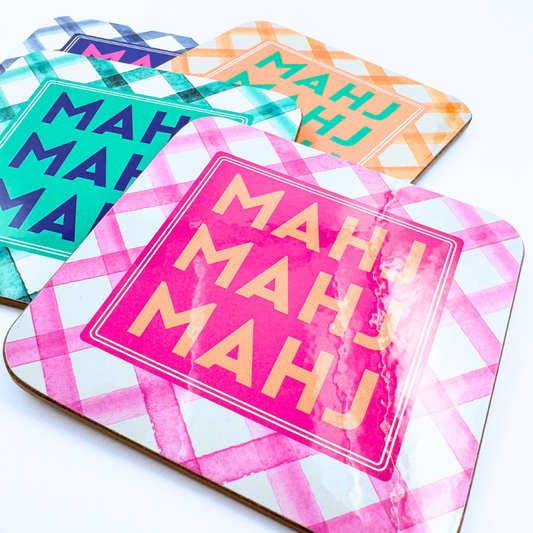 Mahjong Coasters, 4 Set