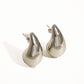 Colette 18K Gold Non-Tarnish Large Huggie Droplet Earring: Yellow Gold
