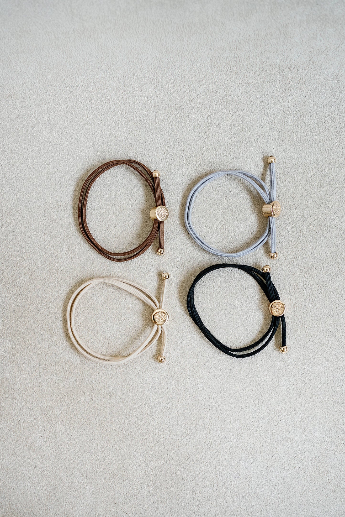 Skinny Hair Tie Set - Dark Neutral