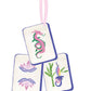 Mahjong Christmas Ornament Acrylic Mahj gift, acrylic: Cocktail Glass