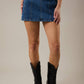 LOW WAIST DENIM SKIRT