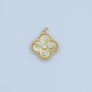 24K Gold Filled 20mm CZ Sunburst Flower Charm