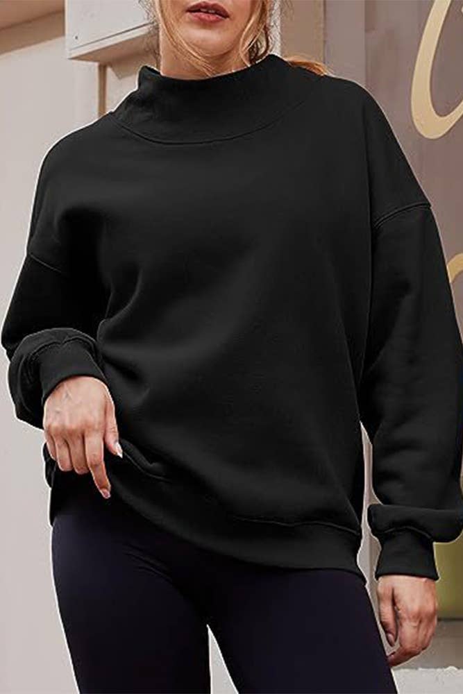 Mock Neck Sweatshirt