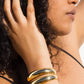 Ronan 18K Gold Non-Tarnish Layered Round Bangle: Yellow Gold
