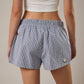 MID-RISE EMBROIDERED SHORTS