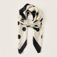 Beige Polka Dot Square Scarf