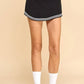 Motion Knit Skirt with Contrasting Stripes