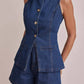 Denim Vest Set
