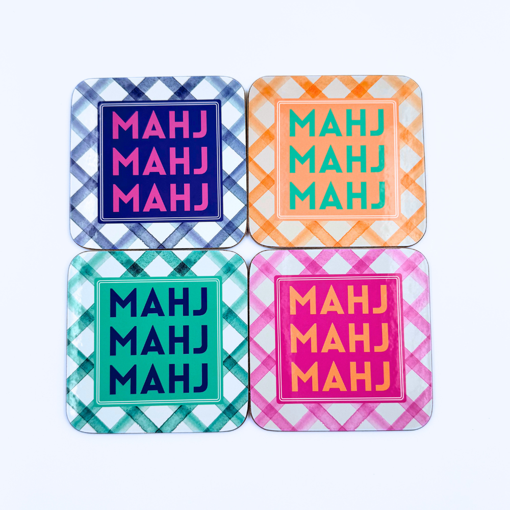 Mahjong Coasters, 4 Set